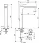 Ideal Standard Armatur mit Auslauf, zur Montage auf der Arbeitsplatte. inklusive Ablaufsystem und Verbindungsschläuchen. Funktionales Design für den Einsatz in Küchen.